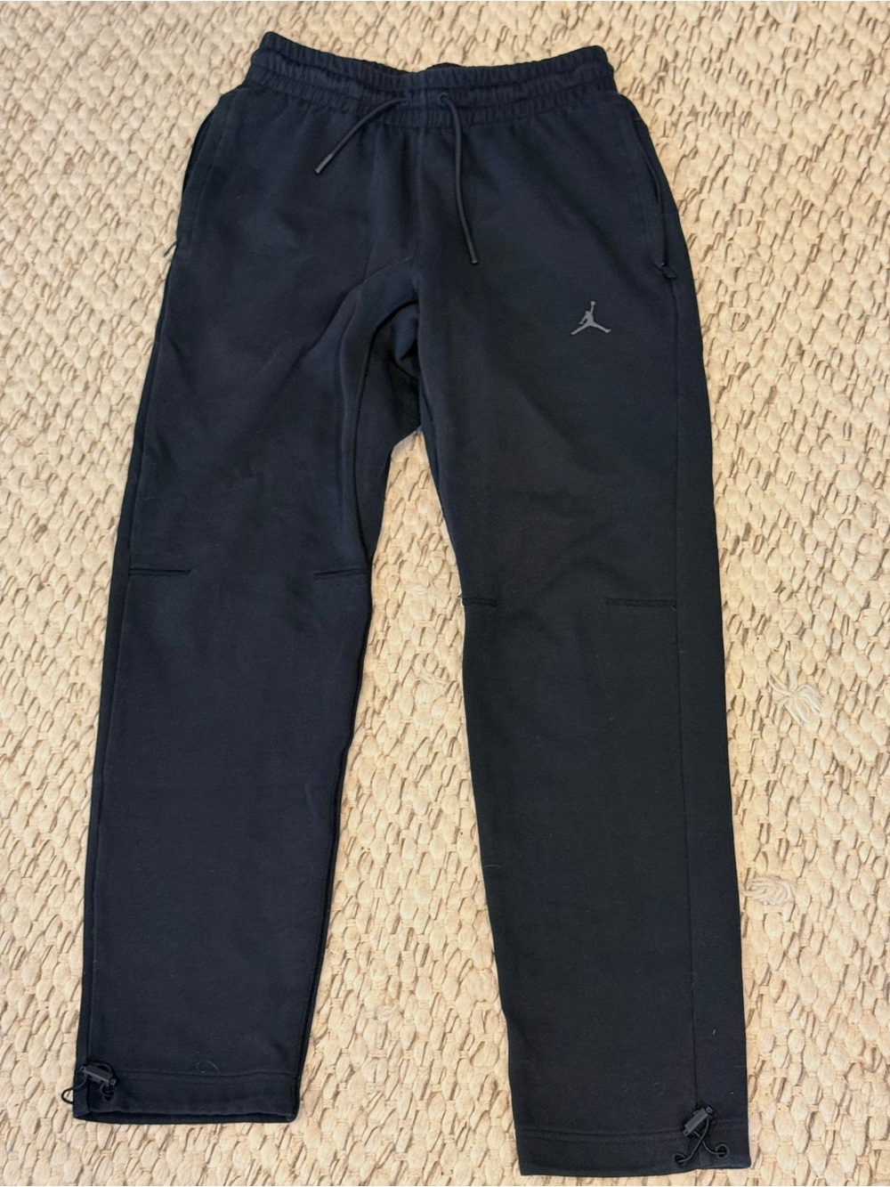 Jordan Sport Dri-FIT Men’s Small Black Training Pants Joggers Zip Pockets